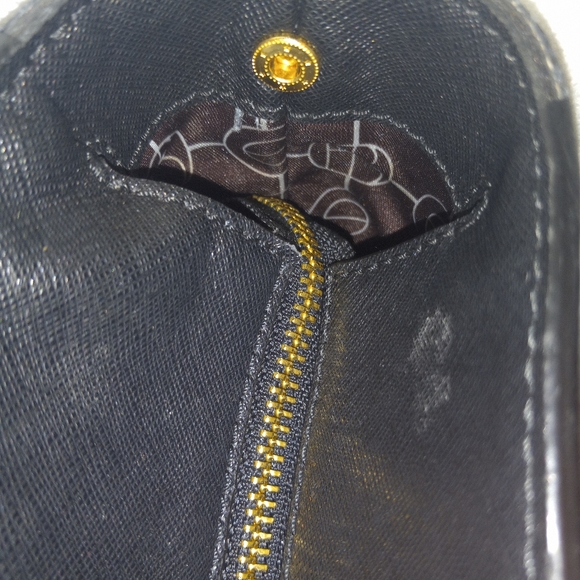 Henri Bendel Large Black Leather Satchel Shoulder Bag Purse Preowned. W/ dustbag - Picture 13 of 13